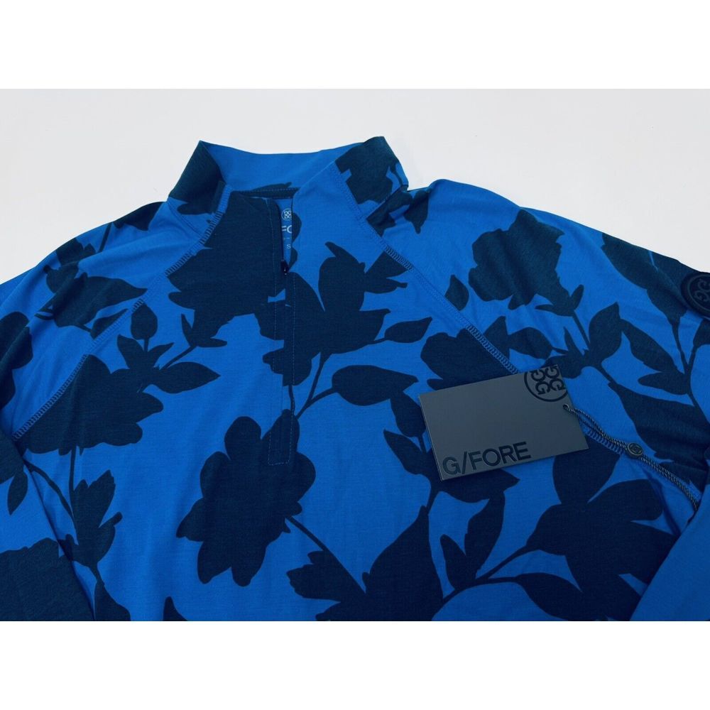 NWT G/Fore Luxe 1/4 Zip Golf Pullover Mid Layer Racer Blue SMALL $149